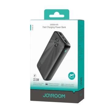 Joyroom 20000 mAh USB-C USB-A Powerbank 22,5 W – Schwarz