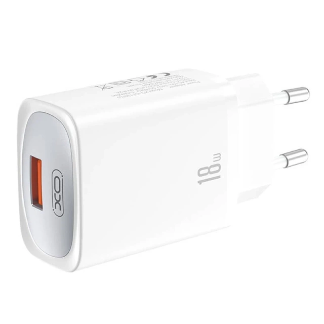 Ładowarka sieciowa XO CE19, 18W, USB-A, QC3.0, FCP, AFC