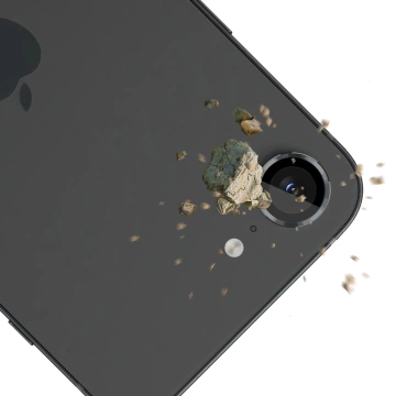 Szkło hartowane na obiektyw aparatu do Apple iPhone 16e - 3mk Lens Protection Pro Graphite / Grey
