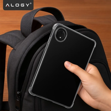Etui do Redmi Pad SE 8.7" Przezroczyste, Ochronne, Hybrydowe, Wzmocnione Narożniki, Smukłe i Lekkie, Alogy FlexiShield™ + SZKŁO HARTOWANE