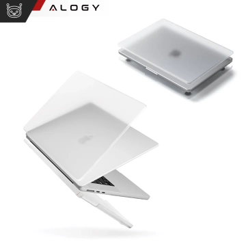 Etui ochronne do Apple Macbook Air 15 M2/M3/M4 2023/2024/2025 Alogy AirGuard™ Elastyczna obudowa Matowa Przezroczysta Biel
