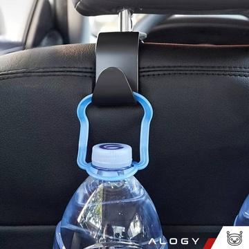 4x Wieszak uchwyt haczyk samochodowy na fotel zagłówek organizer do auta hak Alogy Car Czarny
