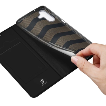 Dux Ducis Skin Pro etui Samsung Galaxy A14 5G pokrowiec z klapką portfel na kartę podstawka czarne