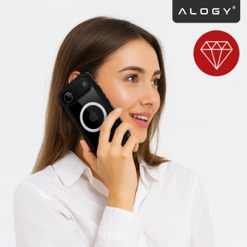 Alogy HydroArmor™ IP68 Schutzhülle für Apple iPhone 17 Air (6,6 Zoll), 360°-Rundumschutz mit transparenter Rückseite, MagSafe-kompatibel, Schwarz