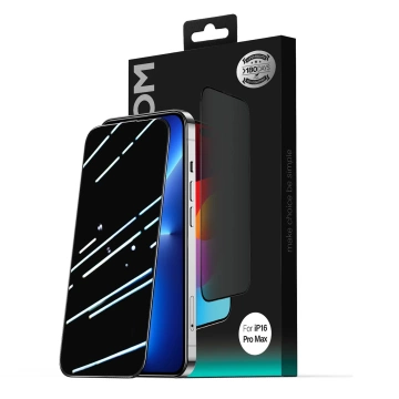 Szkło Joyroom iPhone 15/16 Prywatyzujące Dustproof Czarna Ramka