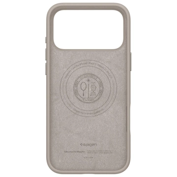 Etui Spigen Silicone Fit Mag MagSafe do iPhone 17 Pro Stone