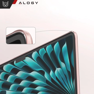 Etui do Apple Macbook Air 13.6 - M2/M3 2022/2023/2024/2025 Alogy AirGuard™ Elastyczna obudowa Matowa Przezroczysty Różowy