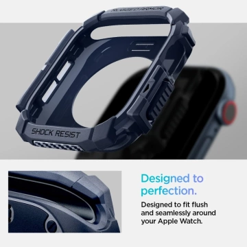 ETUI DO APPLE WATCH 10 (46MM) GRANATOWE NAVY BLUE SPIGEN RUGGED ARMOR 