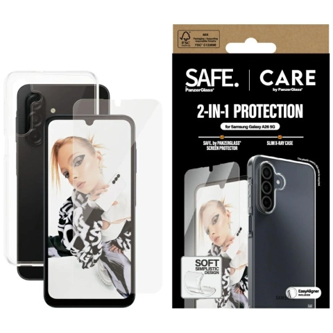 Samsung Galaxy A26 5G CARE von PanzerGlass Glasgehäuse-Schutzset