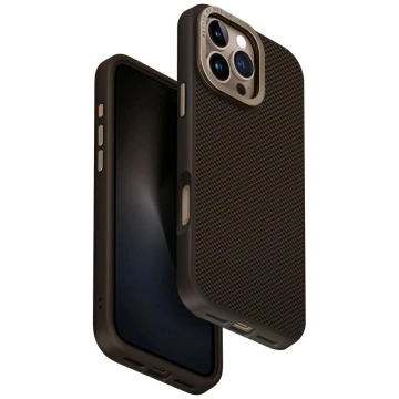 Etui do iPhone 16 Pro Max UNIQ Keva Max MagClick Stand Brązowe