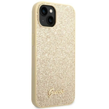 Etui Guess GUHCP14MHGGSHD für Apple iPhone 14 Plus 6,7" Złoty/Gold Hard Case Glitter Script