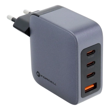 Forcell GaN 100W 3xUSB-C 1xUSB-A PD QC SFC-Wandladegerät