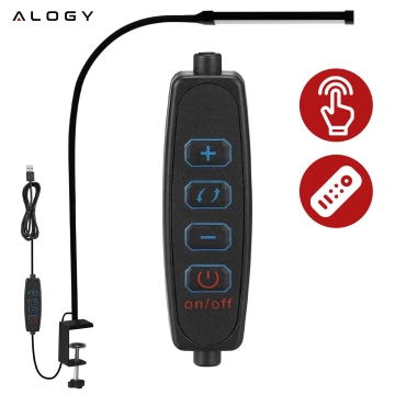 Lampka biurkowa LED Alogy LED lamp oświetlenie z elastycznym ramieniem do biurka ramy łóżka