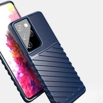 Etui ochronne Thunder Case do Samsung Galaxy S23 Ultra silikonowy pancerny pokrowiec Niebieskie