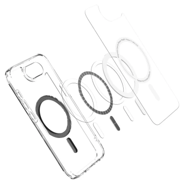 Etui do iPhone 16e Spigen Ultra Hybrid Mag MagSafe Carbon Fiber