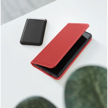 Smart Pro Book Case für Samsung S25 Edge Leder Burgund