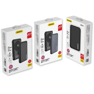 Dudao TGK1 Powerbank mit kabellosem Ladegerät 15W 10000mAh Marineblau (TGK1-Dunkelblau)