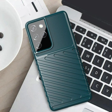Schützende Thunder Case für Samsung Galaxy S23 Ultra Silikonhülle Blau
