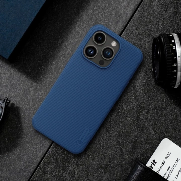 Nillkin Super Frosted Shield Pro Magnetische Hülle für iPhone 15 Pro – Schwarz