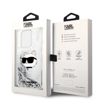Etui Karl Lagerfeld KLHCP14LLNCHCS do iPhone 14 Pro 6,1" hardcase Glitter Choupette Head