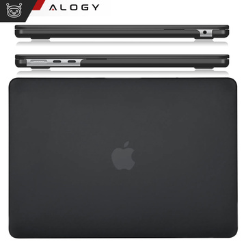 Etui do Macbook Air 15 M2 2023 / M3 2024 (A2941,A3114)  Case obudowa pokrowiec matowe Alogy Hard Cover Czarne