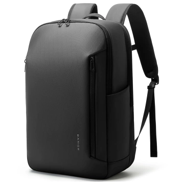 Bange wasserdichter Rucksack für 15,6-Zoll-Laptop, Stadtreisender, 45 x 30 x 16 cm, für Arbeit, Flugzeug, Herren, Damen, mit USB-Anschluss Schwarz