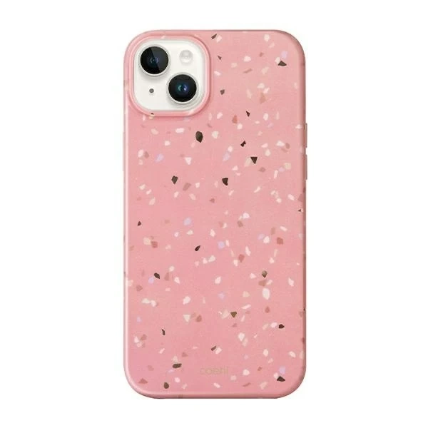 Etui na telefon UNIQ Coehl Terrazzo do Apple iPhone 14 6,1" różowy/coral pink