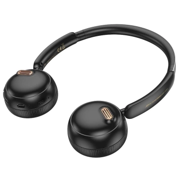 Hoco W62 Bluetooth 5.3 Kabellose On-Ear-Kopfhörer Schwarz
