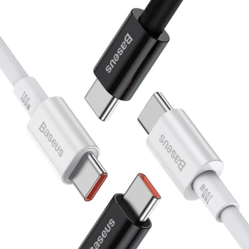 Baseus Superior Kabel USB Typ C - USB Typ C Kabel Schnellladung Quick Charge / Power Delivery / FCP 100W 5A 20V 2m schwarz (CATYS-C01)
