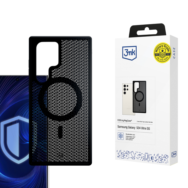 Etui do Samsung Galaxy S24 Ultra - 3mk COOLing MagCase Czarne