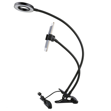 Foto-LED-Ringlicht für Selfie Alogy Telefonhalter Schwarz