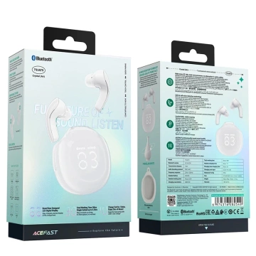 Acefast T9 Bluetooth 5.3 In-Ear-Kopfhörer (kabellos) – Weiß