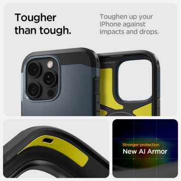 Etui Spigen Tough Armor Mag MagSafe do iPhone 16 Pro Max Metal Slate