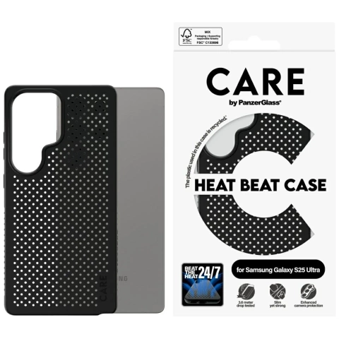 CARE Case für Samsung Galaxy S25 Ultra von PanzerGlass Feature Case Schwarz