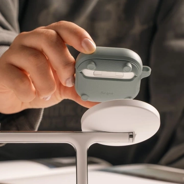 Etui do Apple AirPods 4 Ringke Onyx MagSafe Black + Karabińczyk