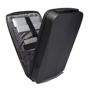 Bange wasserdichter Rucksack für 15,6-Zoll-Laptop, Stadtreisender, 45 x 30 x 16 cm, für Arbeit, Flugzeug, Herren, Damen, mit USB-Anschluss Schwarz