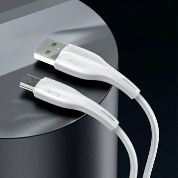 USAMS Kabel U38 microUSB 4A Schnellladung für OPPO 1m weiß