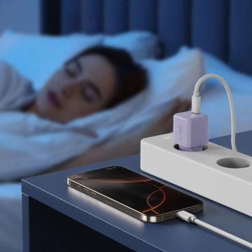 Ładowarka Sieciowa USB-C Tech-Protect NCM25 25W PD Fioletowa