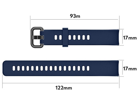 Alogy weiches Kautschukband für Honor Band 4/5 Marineblau