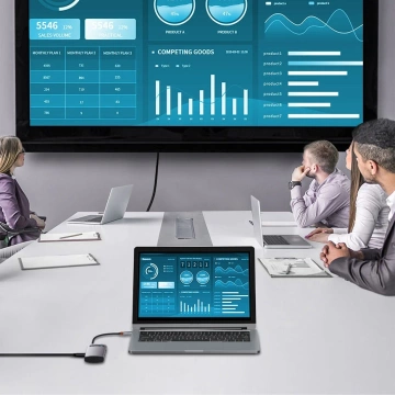 Baseus Metal Gleam Series multifunkcjonalny HUB USB 5w1 USB Typ C PD 100W HDMI szary (WKWG020013) 