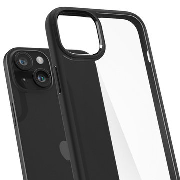 Etui do iPhone 15 Plus Spigen Ultra Hybrid Case obudowa plecki czarne Matte Black