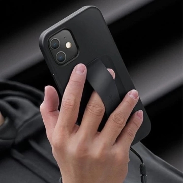 UNIQ etui Heldro iPhone 12 mini 5,4" czarny/midnight black Antimicrobial