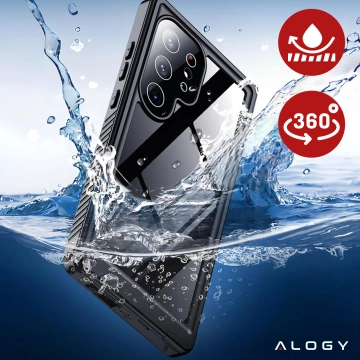 Etui do Samsung Galaxy S24 Ultra Pancerne wodoodporne IP68 360 Armor Case Alogy czarne