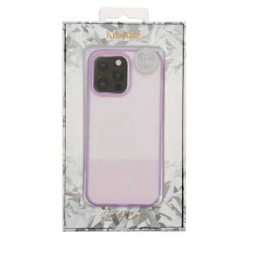 Kingxbar Plain Series Hülle für iPhone 13 Pro Max Silikonhülle lila