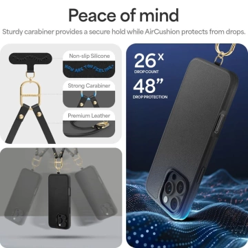 Spigen Cyrill Kajuk Classic Charm Mag Magsafe iPhone 16 Pro Hülle Schwarz