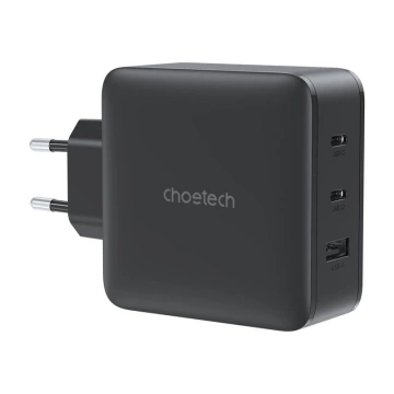 Ładowarka Sieciowa Choetech PD8005 GaN 100W 2x USB-C USB-A Czarna