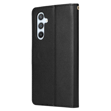 Schützende Flip-Leder-Brieftasche Alogy Wallet Case Handyhülle für Samsung Galaxy A34 5G Schwarz