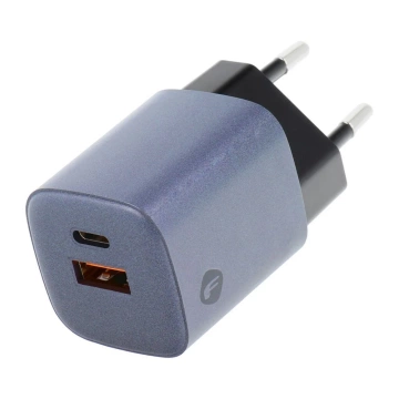 FORCELL F-ENERGY GaN Ladegerät Typ C USB A PD QC4.0 3A 33W Grau