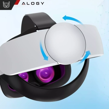 Regulowana Opaska Pasek wymienny do Meta Quest 2 Alogy Elite Strap Biały