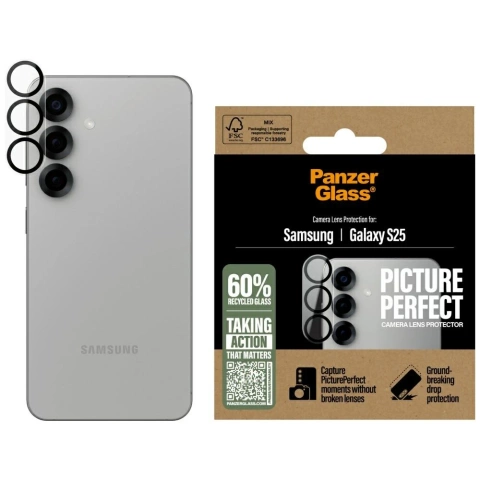 Gehärtetes Glas für Samsung Galaxy S25 PanzerGlass PicturePerfect Kameraobjektiv